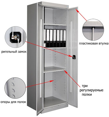 Архивный шкаф Metall-Zavod ШХА-850(40)